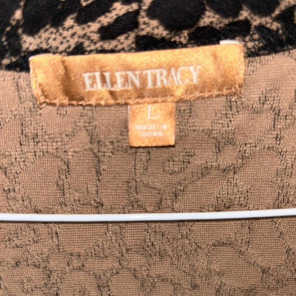 NEW Ellen Tracy leopard top women size large - Picture 4 of 4
